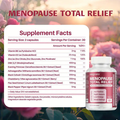 Menopause Total Relief – Doctor-Formulated, All-in-One Support for Balanced Hormones & Renewed Vitality