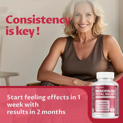 Menopause Total Relief – Doctor-Formulated, All-in-One Support for Balanced Hormones & Renewed Vitality