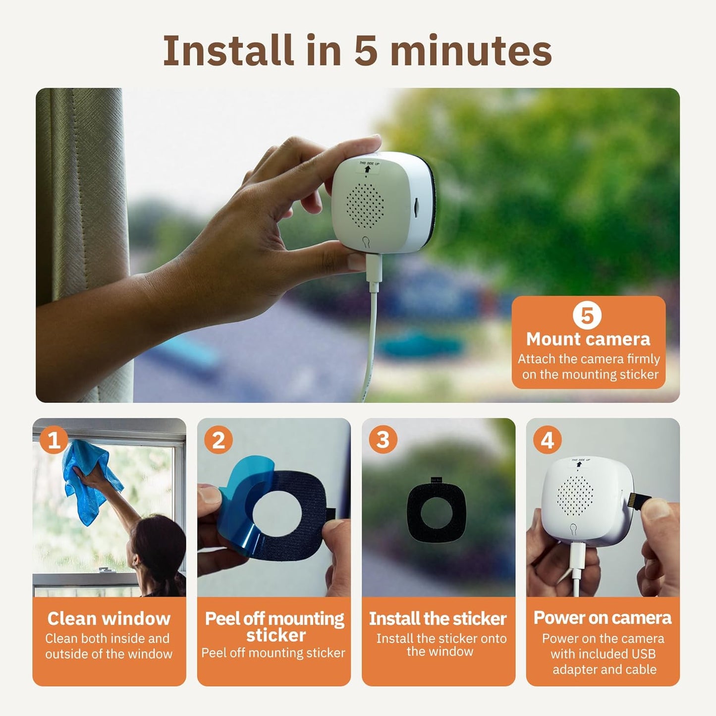 Girafit Window Security Camera