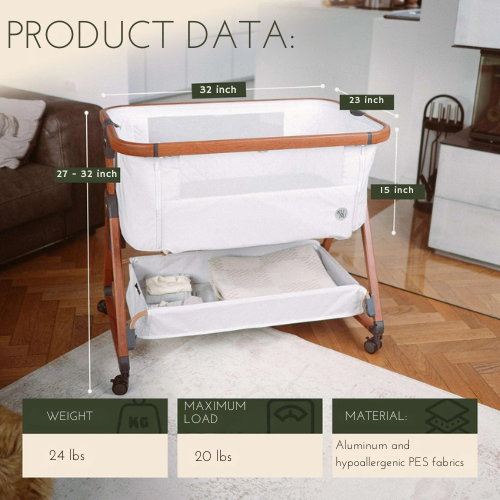 Versatile 4-in-1 Baby Crib – Bassinet, Travel & Day Bed with Mosquito Net
