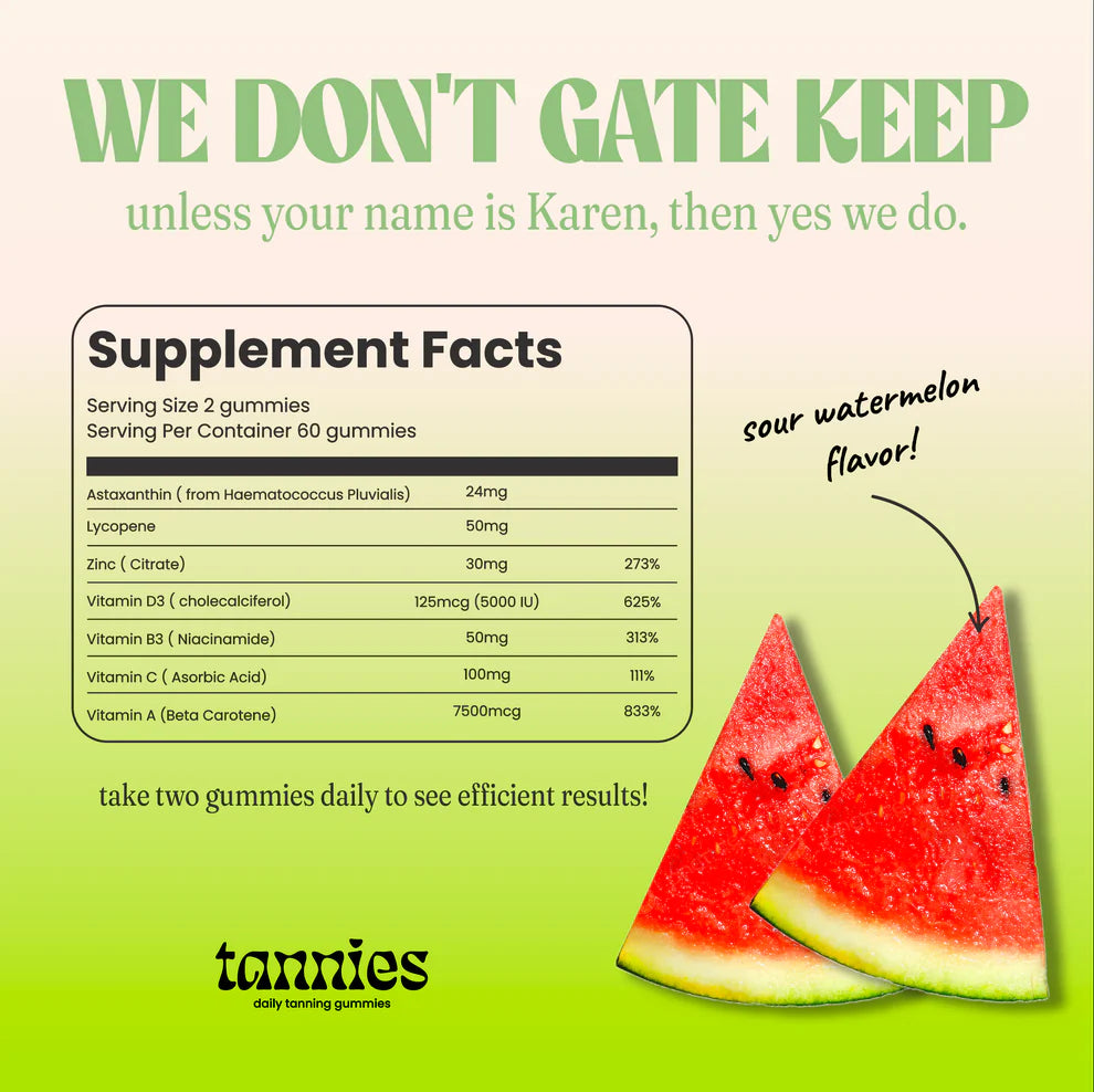 Tannies - Tanning Gummies